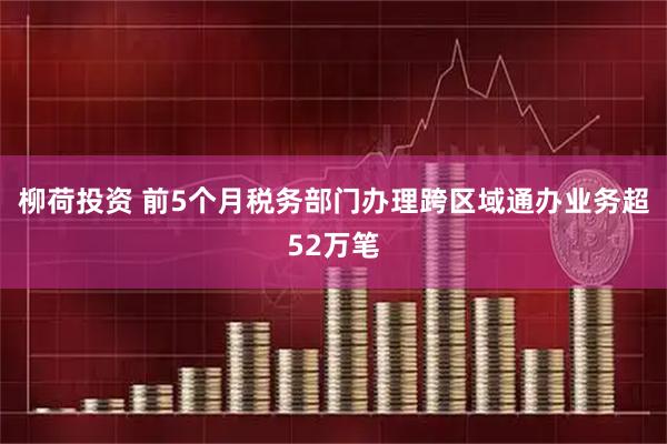 柳荷投资 前5个月税务部门办理跨区域通办业务超52万笔
