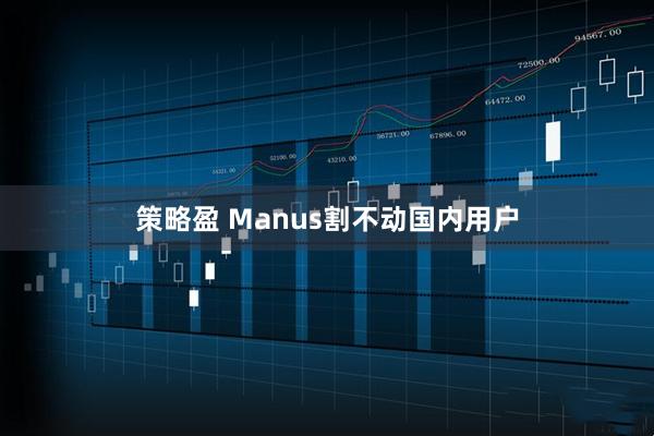 策略盈 Manus割不动国内用户
